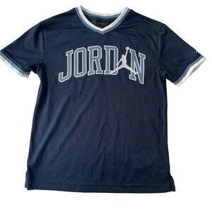 Air Jordan North Carolina Colors #23 Shooting Basketball Jersey Boys 8-10y SZ S